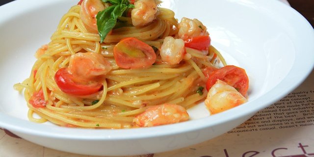 Creamy Seafood Spaghetti