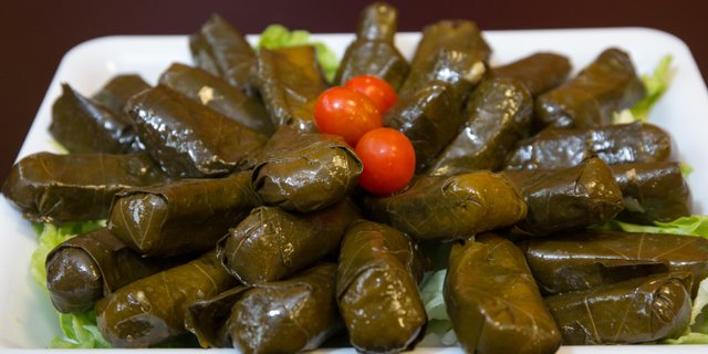Stuffed Grape Leaves Platter