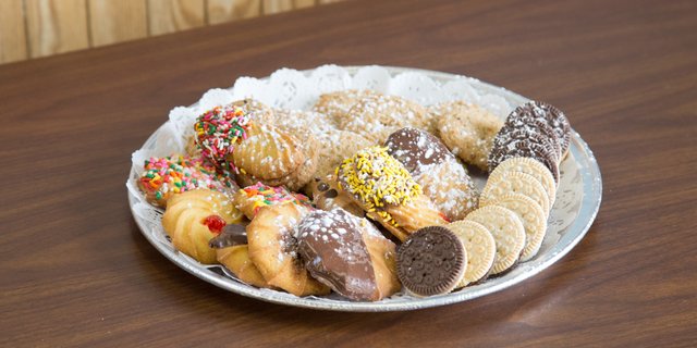Assorted Bakery Shop Cookie Trays