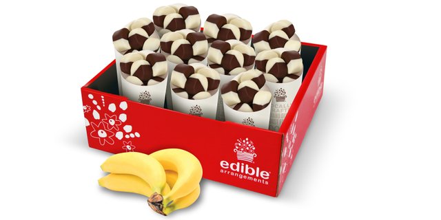 Banana Dipped Fruit Cone