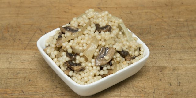 Egg Barley & Grilled Mushrooms
