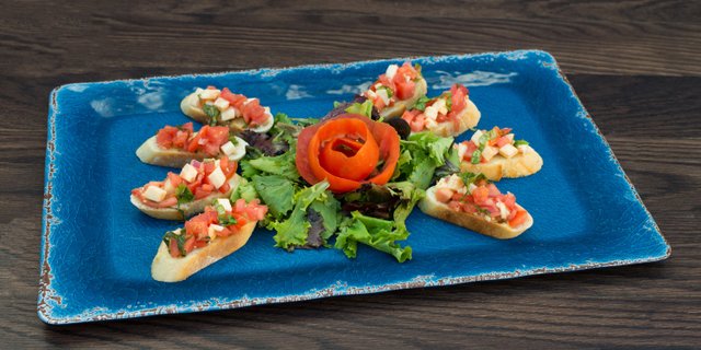 Tomato-Basil Crostini