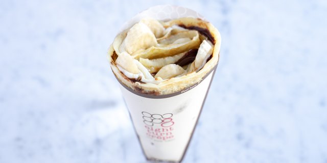 Almond-Banana-Nutella Crepe