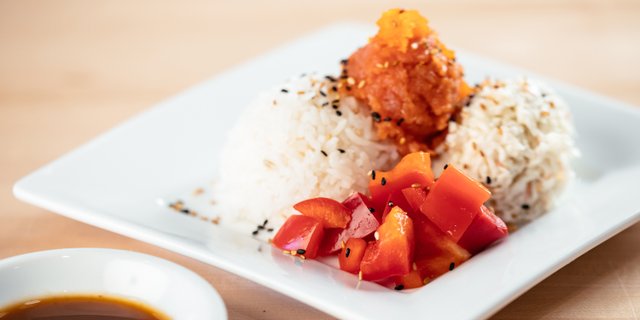 Ahi Tuna Tower Rice Bowl