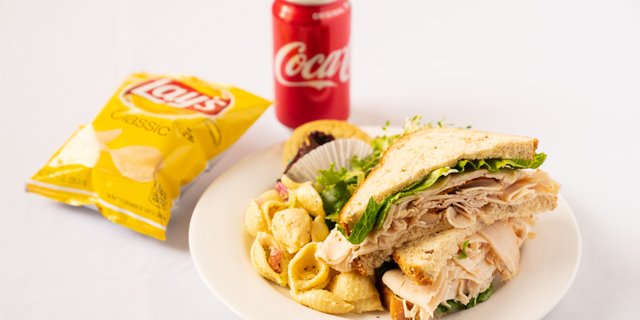 Sandwich Boxed Lunch 3 (W/ Side, Dessert, & Drink)