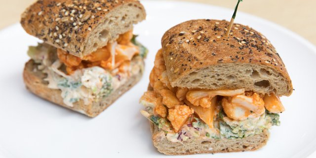 Buffalo Cauliflower Sandwich