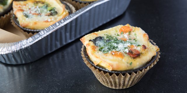 Vegetarian Lasagna Cupcakes