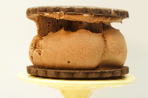 Triple Chocolate Brownie Sandwich