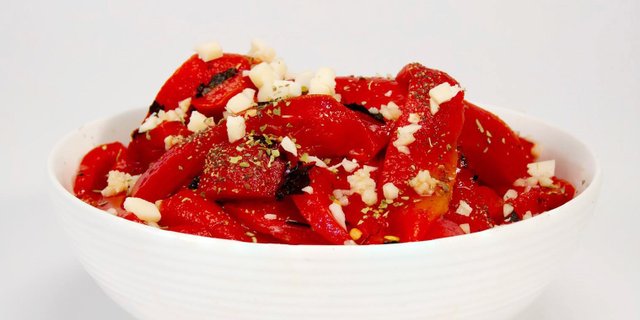Roasted Red Pepper Salad