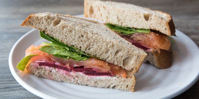 House-Cured Salmon Sandwich
