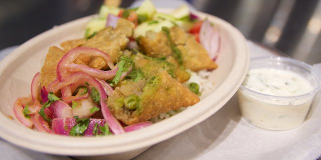 Samosa Rice Bowl