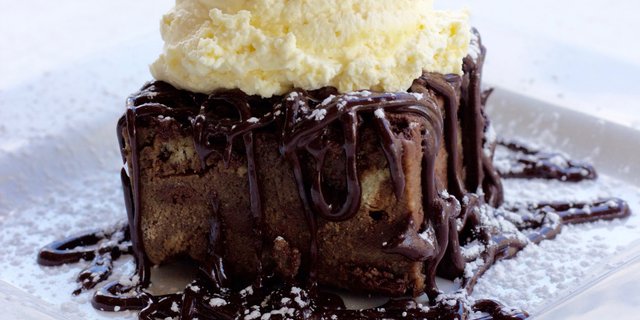 Dark Chocolate Bread Pudding