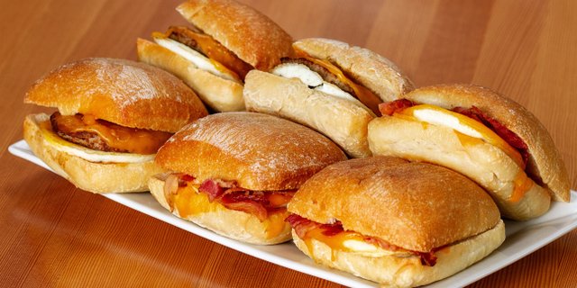 Ciabatta Breakfast Sandwich Platter