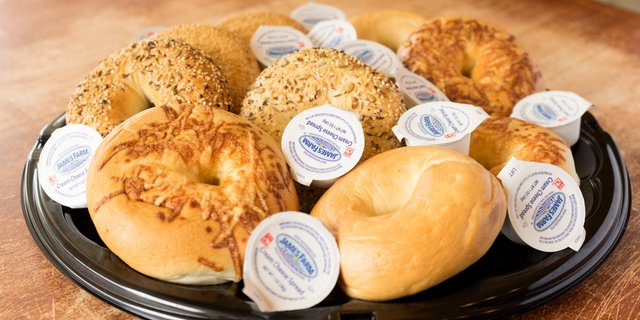 Dozen Bagels w/ Cream Cheese
