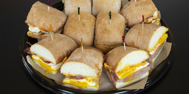 Gold Breakfast Sandwich Tray