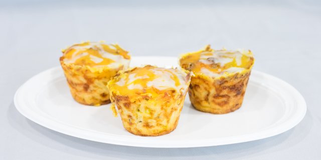 Cheesy Hash Brown Muffins