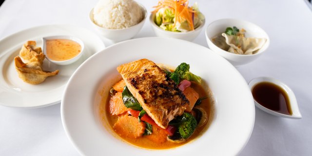 Grilled Salmon Curry Happy Meal
