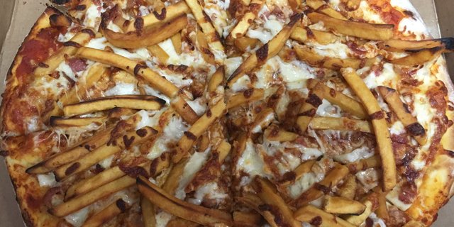 BBQ Bacon French Fry Pizza