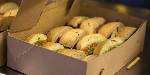 Box of Group One Sandwiches
