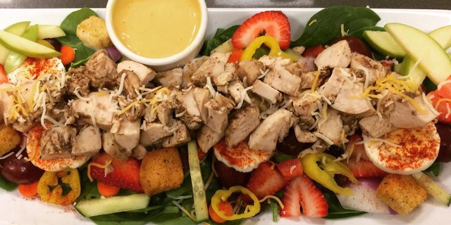 Jerk Chicken & Spinach Salad