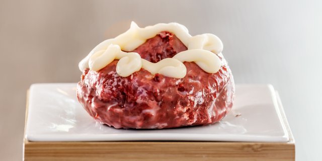Red Velvet w/ Cream Cheese Glaze Doughnut