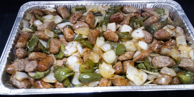 Sausage, Peppers & Onions