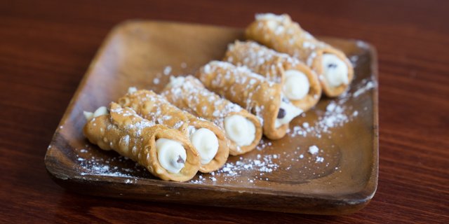 Miniature Homemade Cannoli