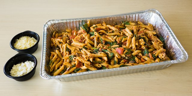 Penne Rosa w/ Parmesan-Crusted Chicken