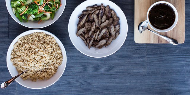 Build-Your-Own Steak Bowl Bar