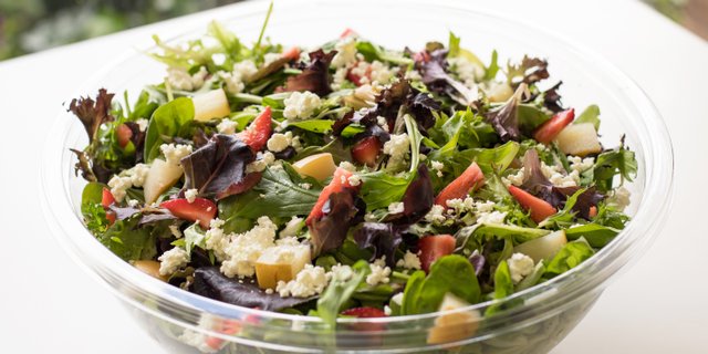 Warm Pear & Goat Cheese Salad