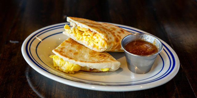 Egg & Cheese Pita Quesadilla
