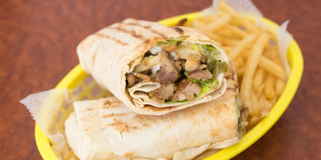 Chicken Shawarma Roll-Up Combo