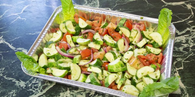 Cucumber & Tomato Salad Platter