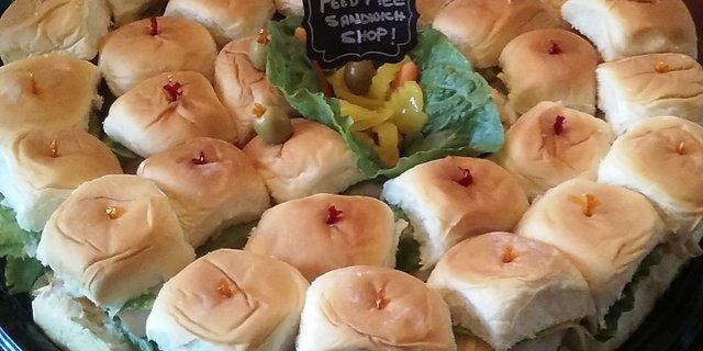 Sweet Roll Deli Sliders Platter