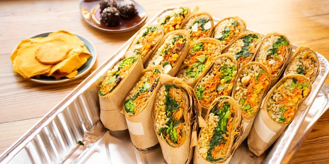 Mindfully Composed Wrap Platter