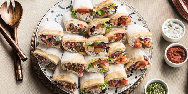 Greek Chicken Pita Sandwich Tray