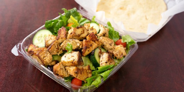 Chicken Kebob Salad