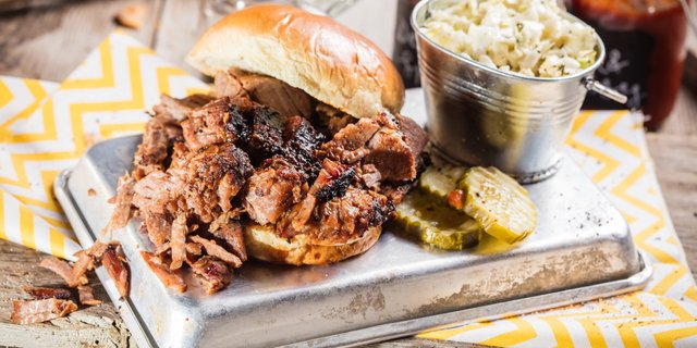 Georgia Chopped Pork BBQ Sandwich