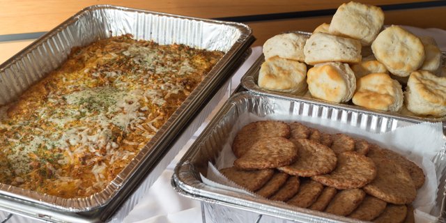Cheesy Potato & Egg Casserole Buffet