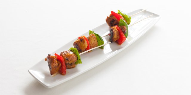 Rainbow Chicken Skewers