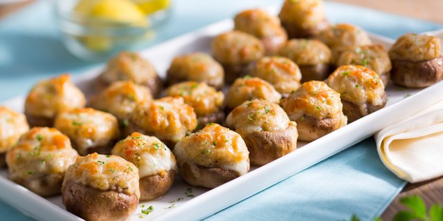 Seafood Stuffed Mushrooms