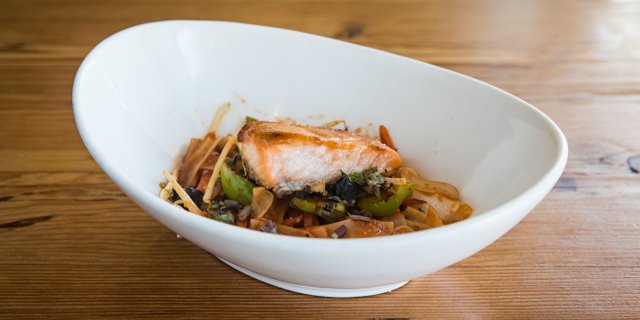 Pan-Seared Miso, Soy & Honey Atlantic Salmon