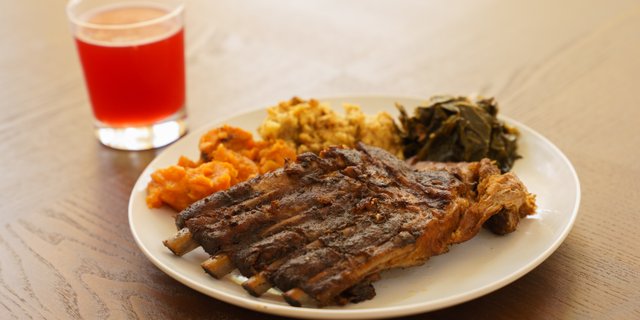 BBQ Rib Dinner Plate
