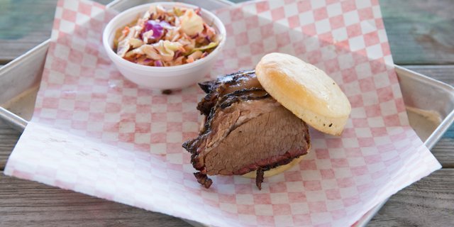 Sliced Brisket Sandwich