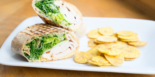 Roasted Turkey Panini Wrap