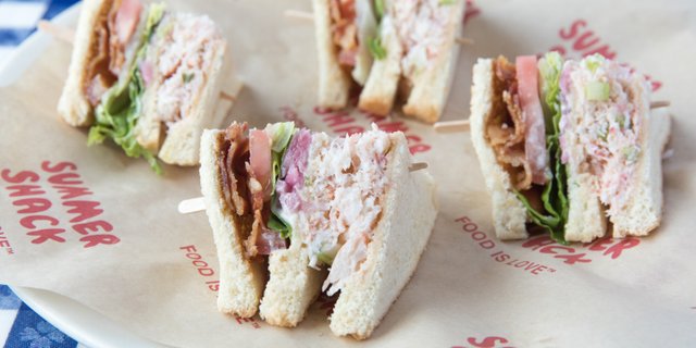 Mini Crabmeat Club Sandwiches