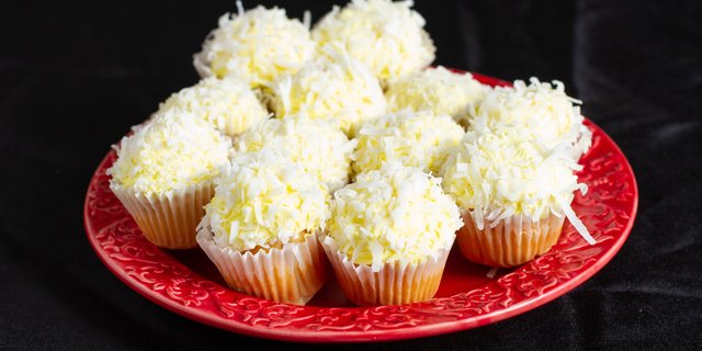 Dozen Mini Lemon-Coconut Cupcakes