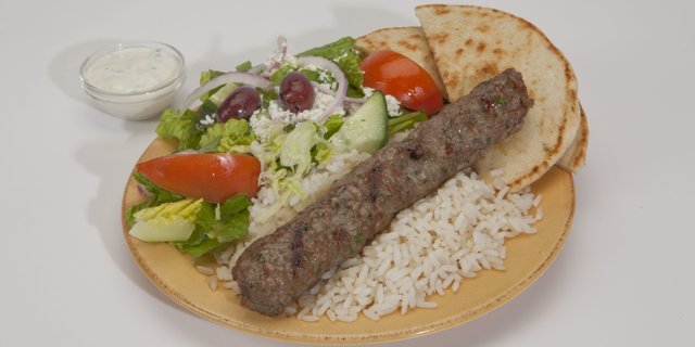 Ground Beef Kabob Sandwich
