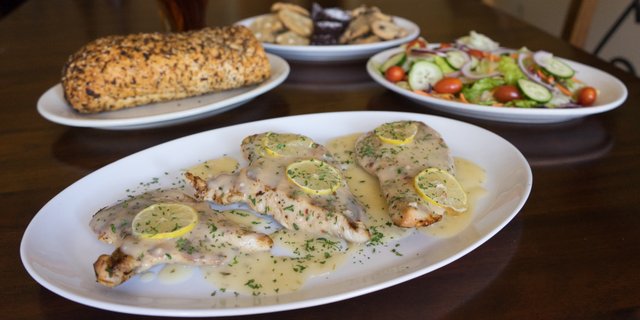 Grilled Chicken Piccata
