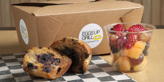 Blueberry Muffin & Fruit Cup Breakfast Box